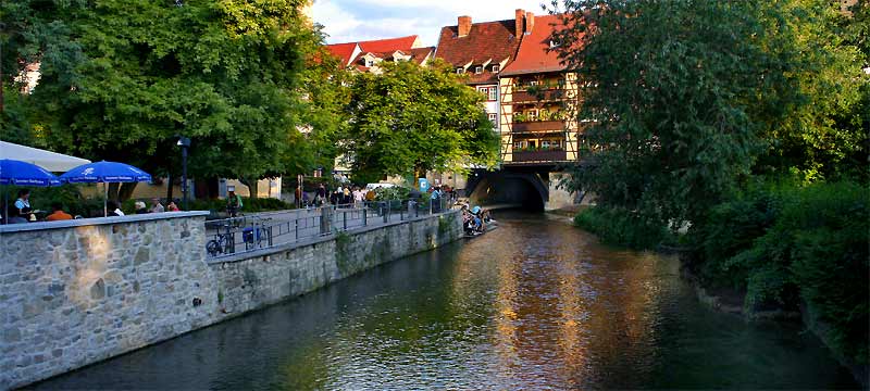 fotos, erfurt, kr&auml;merbr&uuml;cke, th&uuml;ringen, fluesse, flora, fauna, fotografie
