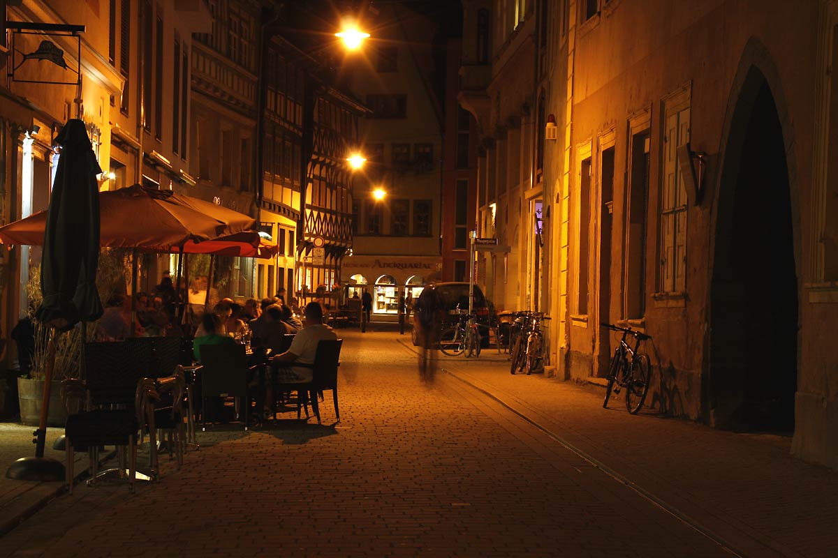 erfurt, nachtaufnahmen, fotos, altstadt, gassen, erfurter, kneipen, abendstimmung